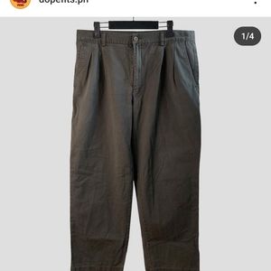 VINTAGE CALVIN KLEIN GREY COTTON PANTS  36X30